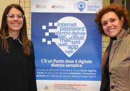 La vicesindaca e assessora Beatrice Aimar e il Direttore del Consorzio Giulia Manassero